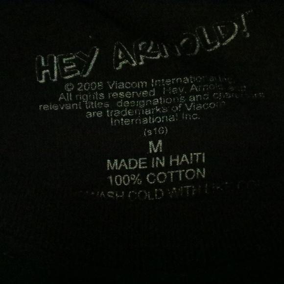Nickelodeon HEY ARNOLD LOL Black Tee T-shi… - Picture 4 of 4